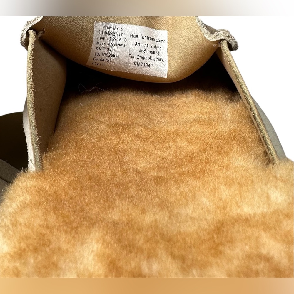 L.L. Bean Tan Suede Slip-On Loafers with Warm Lining - Picture 8 of 8